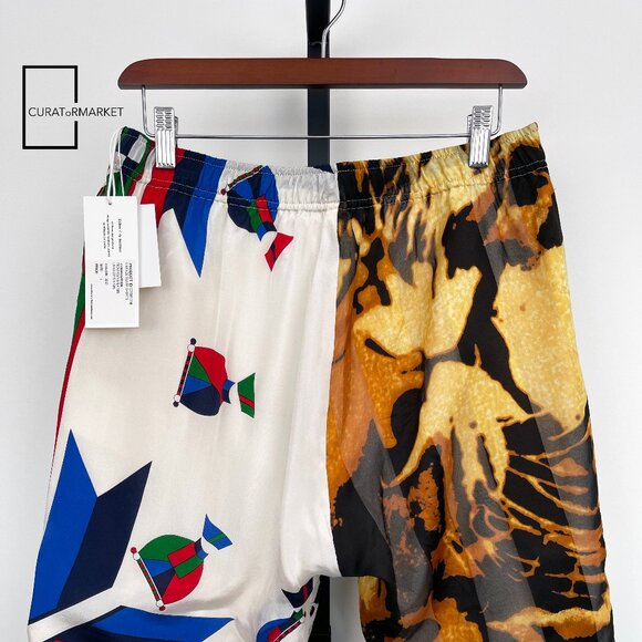 Children of the Discordance Sz2 Vintage Scarf 1 of 1 Baroque Pattern Shorts SS20 - Picture 10 of 11